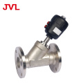 JVL plastic head air control pneumatic stainless steel angle seat valve
